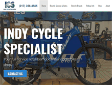 Tablet Screenshot of indycyclespecialist.com